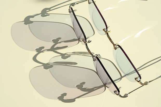 OLIVER PEOPLES オリバーピープルズ　メガネ　度なし/ＵＶカット OLIVER PEOPLES（オリバーピープルズ） Finne フチなしサングラス 中原